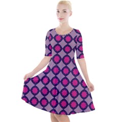 Df Blizzee City Quarter Sleeve A-line Dress by deformigo
