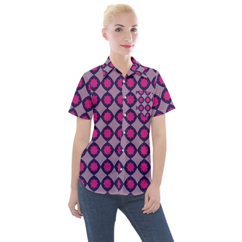 Df Blizzee City Women s Short Sleeve Pocket Shirt by deformigo