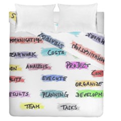 Strategy Communication Duvet Cover Double Side (queen Size) by HermanTelo