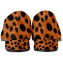 Orange Cheetah Animal Print Women s Classic Loafer Heels View4