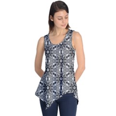 Black And White Pattern Sleeveless Tunic by HermanTelo