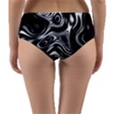 Wave Abstract Lines Reversible Mid-Waist Bikini Bottoms View2