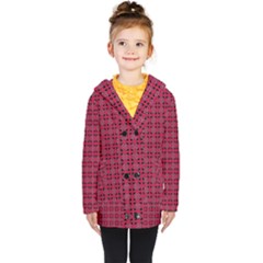 Df Ricky Purplish Kids  Double Breasted Button Coat by deformigo