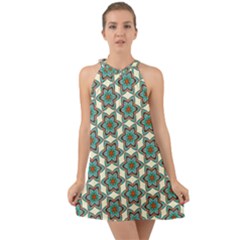 Df Tomomi Nao Halter Tie Back Chiffon Dress by deformigo