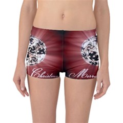 Merry Christmas Ornamental Reversible Boyleg Bikini Bottoms by christmastore