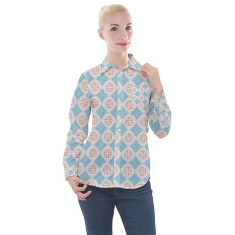 Df Perpetuum Women s Long Sleeve Pocket Shirt by deformigo