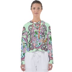 Flowers Inside The Mirror Women s Slouchy Sweat by fabqa