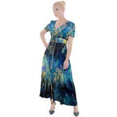 Luminescence Button Up Short Sleeve Maxi Dress by CKArtCreations