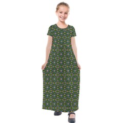 Df Chocolate Hills Kids  Short Sleeve Maxi Dress by deformigo