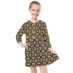 Df Delizia Kids  Quarter Sleeve Shirt Dress by deformigo