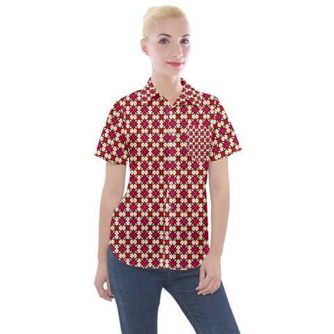 Df Avada Women s Short Sleeve Pocket Shirt by deformigo