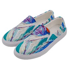 Marine On Balboa Island Men s Canvas Slip Ons by bestdesignintheworld