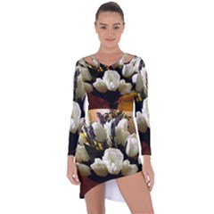 Tulips 1 3 Asymmetric Cut-out Shift Dress by bestdesignintheworld