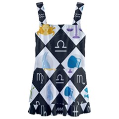 Zodiac Astrology Horoscope Kids  Layered Skirt Swimsuit by HermanTelo