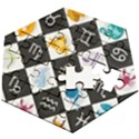 Zodiac Astrology Horoscope Wooden Puzzle Hexagon View2