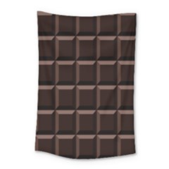 Dark Chocolate Seamless Pattern Sweet Texture Small Tapestry by Wegoenart