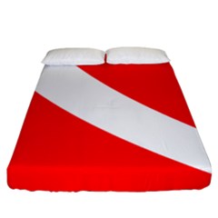 Diving Flag Fitted Sheet (king Size) by FlagGallery