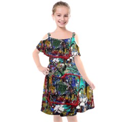 Speleology 1 1 Kids  Cut Out Shoulders Chiffon Dress by bestdesignintheworld