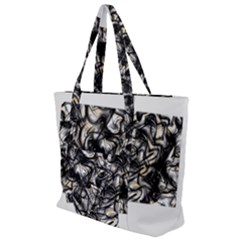 Marble Texture Zip Up Canvas Bag by letsbeflawed