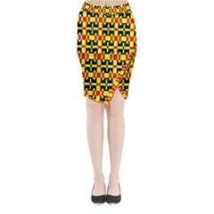 Rby-c-1-7 Midi Wrap Pencil Skirt by ArtworkByPatrick