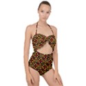 RBY-C-2-7 Scallop Top Cut Out Swimsuit View1