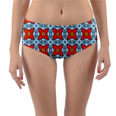 Vico Reversible Mid-waist Bikini Bottoms by deformigo