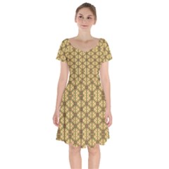 Berenice Short Sleeve Bardot Dress by deformigo