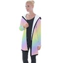 Pastel Goth Rainbow  Longline Hooded Cardigan View1