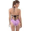 Spooky Pastel Goth  Halter Cut-Out One Piece Swimsuit View2