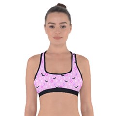 Spooky Pastel Goth  Cross Back Sports Bra by thethiiird