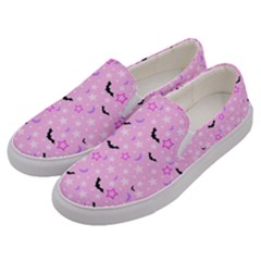 Spooky Pastel Goth  Men s Canvas Slip Ons by thethiiird