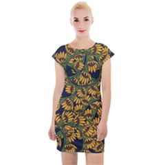 Daisy  Cap Sleeve Bodycon Dress by BubbSnugg