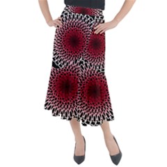 Gradient Spirograph Midi Mermaid Skirt by JayneandApollo