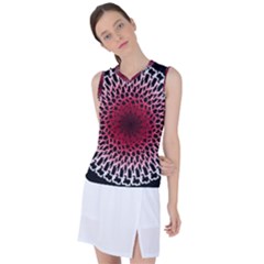 Gradient Spirograph Women s Sleeveless Sports Top by JayneandApollo