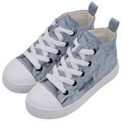 Ocean Waves Kids  Mid-top Canvas Sneakers by TheLazyPineapple