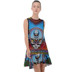 Grateful Dead Wallpapers Frill Swing Dress by Sapixe