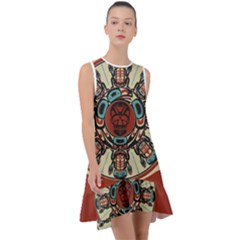 Grateful Dead Pacific Northwest Cover Frill Swing Dress by Sapixe