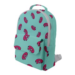 Donuts Pattern Food Colourful Flap Pocket Backpack (large) by Vaneshart