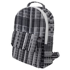 Architecture Structure Glass Metal Flap Pocket Backpack (small) by Vaneshart