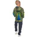 Peacock Feathers Bird Nature Kids  Hooded Pullover View2