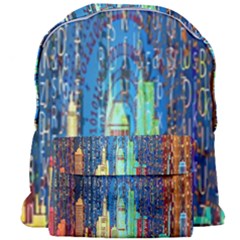 Matrix City Urbanization Technology Giant Full Print Backpack by Vaneshart