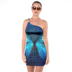 Animal Butterfly Insect One Soulder Bodycon Dress by Vaneshart