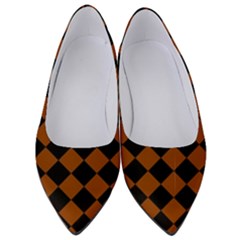 Block Fiesta - Burnt Orange & Black Women s Low Heels by FashionBoulevard