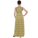 Timeless - Black & Mellow Yellow Empire Waist Velour Maxi Dress View2