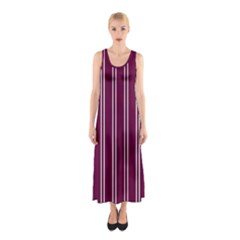 Nice Stripes - Boysenberry Purple Sleeveless Maxi Dress by FashionBoulevard