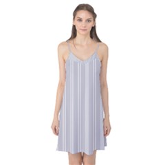 Nice Stripes - Cloudy Grey Camis Nightgown by FashionBoulevard