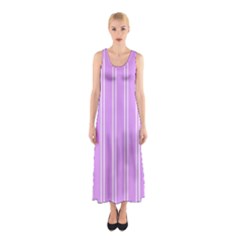 Nice Stripes - Lavender Purple Sleeveless Maxi Dress by FashionBoulevard