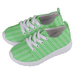 Nice Stripes - Mint Green Kids  Lightweight Sports Shoes by FashionBoulevard