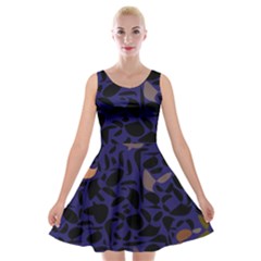 Zappwaits Velvet Skater Dress by zappwaits