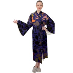 Zappwaits Maxi Velour Kimono by zappwaits